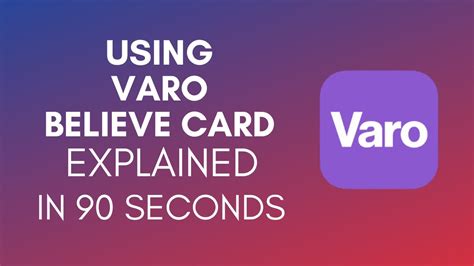 how to use Varo card